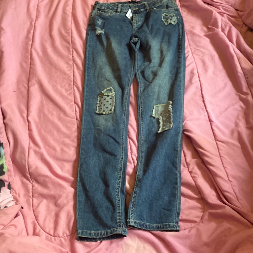 Skinny straight distressed